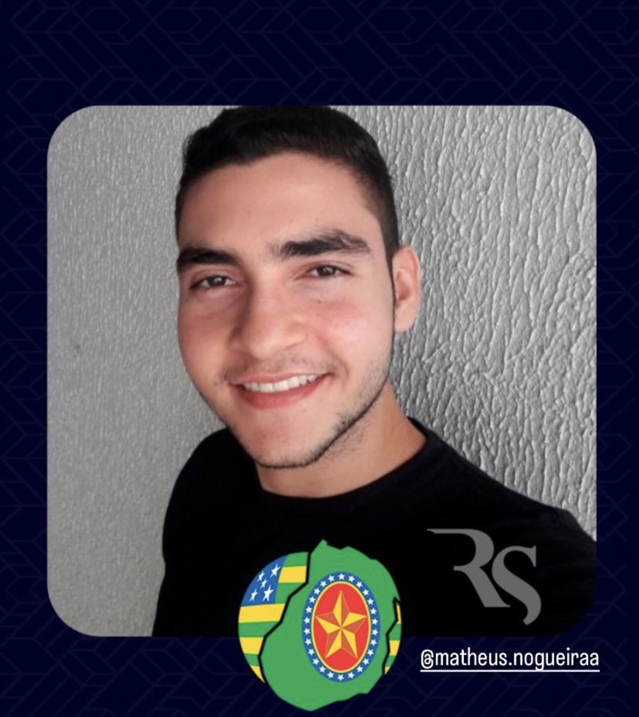 Matheus Nogueira Santos aprovado em 1º lugar geral na PMGO